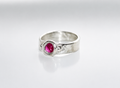 Ruby Orbit Dots Ring