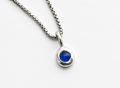 Sapphire Pebble Pendant (Pendant Only)